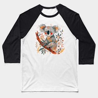 Adorable Koala on Tree Baseball T-Shirt